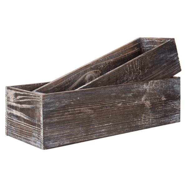Custom Wood Planter Box Flower Pots Planters Wooden Box Rectangle Wooden Succulent Planter Box