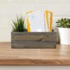 Custom Wood Planter Box Flower Pots Planters Wooden Box Rectangle Wooden Succulent Planter Box