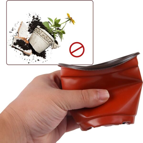 Double Color Plastic Grow Box Fall Resistant Seedling Tray Garden Jardineria Plant Nursery Flower Seedling Pots for Home