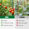 Hot Sales Plastic Adjustable Stakes Metal Tomato Plant Support Trellis Garden Climbing Stake Plant Stick for Garden Supplies