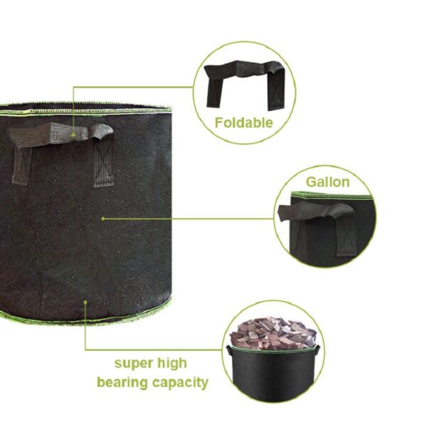 1 2 3 5 7 10 Gallon Bag Cocopeat Grow Bags Potatoes Pots Fabric Containers for Planting Fabric Grow Pot
