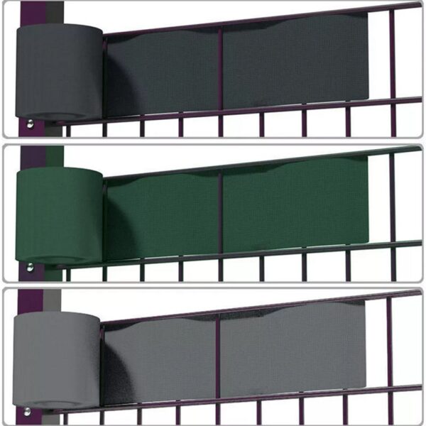 Printing PVC Coated Wire Mesh Fence Privacy Screen Strips 450GSM Fence Tarp for Garden Backyard