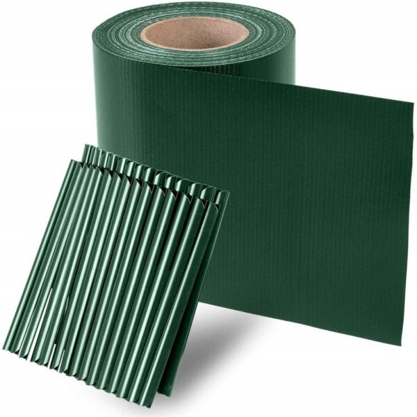 Printing PVC Coated Wire Mesh Fence Privacy Screen Strips 450GSM Fence Tarp for Garden Backyard