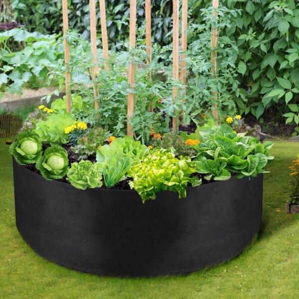100 Gallon Large Grow Bag, Heavy Duty Fabric Round Raised Garden Bed Planter Pots for Planting Herb Flower Vegetable Potato Plants