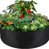 100 Gallon Large Grow Bag, Heavy Duty Fabric Round Raised Garden Bed Planter Pots for Planting Herb Flower Vegetable Potato Plants