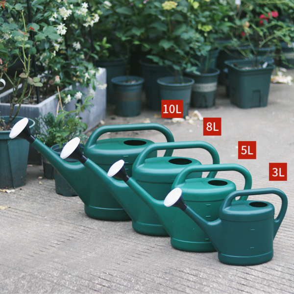 3L 5L 8L 10L Large Capacity Plastic Garden Watering Cans PE Watering Can with Removable Spout Diffuser Plastic Watering Can