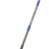 Garden Rake, 5 FT Metal Rake for Lawns Level Head Rakes with Stainless Steel Handle for Loosening Soil
