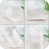 Gallon Reinforced Clear Nursery Pots with Drainage Holes, 7 Inch Transparent Plastic Plant Pot Seedling Planter for Vegetable Propagation, Root Cutting, Seed Starting