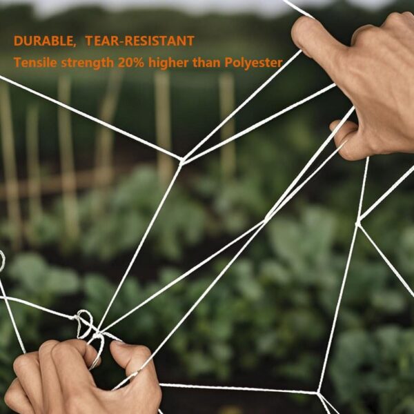 Plant Trellis Netting,Heavy-Duty Garden Grow Net Polyester Square Mesh Nets for Climbing Plants,Tomatoes,Cucumbers,Beans,Fruits,Flowers