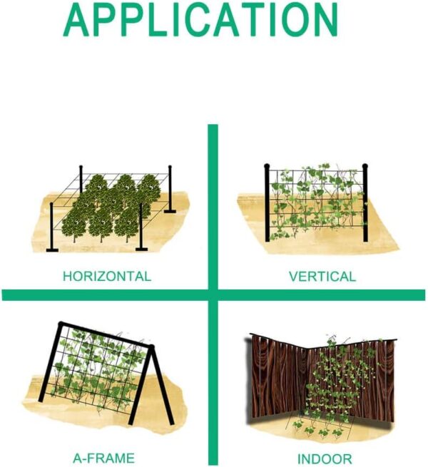 Heavy Duty Trellis Netting Roll - 79''x328' Plastic Plant Trellis Net for Climbing Plants