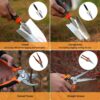 10 PCS Stainless Steel Heavy Duty Gardening Tool Set with Soft Rubberized Non-Slip Ergonomic Handle Storage Tote Bag