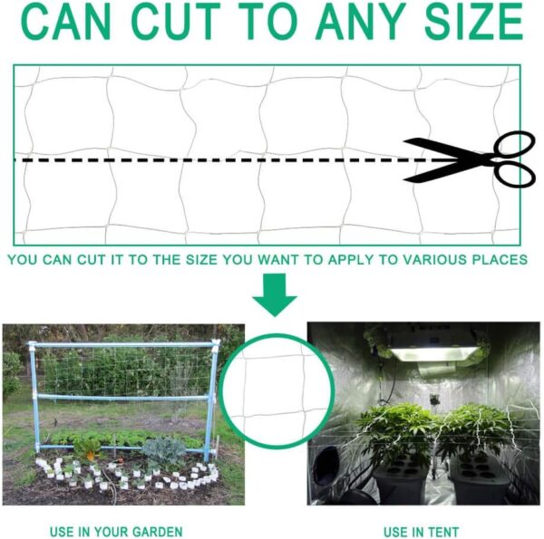 Heavy Duty Trellis Netting Roll - 79''x328' Plastic Plant Trellis Net for Climbing Plants