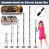 Hoe Garden Tool, Hollow Hoe with 29-85 Inch Long Handle, Adjustable Manual Weeder Heavy Duty Garden Hoe for Weeding, Digging, Hoeing, Cutting and Loosing Soil