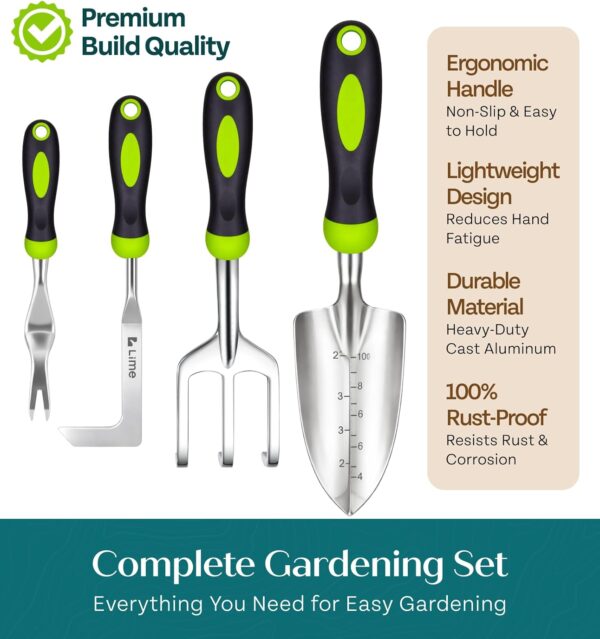 Heavy Duty Gardening Tools - Gardening Gifts and Ergonomic Garden Tools Set