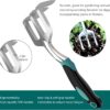 Garden Tool Set, Garden Trowel and Rake, Heavy Duty 3 Piece Gardening Tools, Non-Slip Rubber Grip, Outdoor Hand Tools, Essential