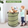 45 Gallon Hard Bottom Collapsible Garden Bag, Collapsible Trash Can for Collecting Weeds or Leaf or Party and Yard Waste