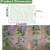 Trellis Netting For Climbing Plants - MAQIHAN 2 PCS Garden Trellis Netting Plant Support Netting Heavy Duty Climbing Net Trellis For Cucumber Tomato Grape Vegetable Fruits Bean Climbing Plants Outdoor