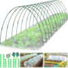 Garden Hoops for Raised Beds, 12 Sets Greenhouse Hoops Grow Tunnel Rust-Free Fiberglass Hoop House Kit, Plant Support Garden Stakes Hoops Frame for Netting Shade Cloth Row Cover Garden Supplies