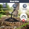 Hoe Garden Tool, Hollow Hoe with 29-85 Inch Long Handle, Adjustable Manual Weeder Heavy Duty Garden Hoe for Weeding, Digging, Hoeing, Cutting and Loosing Soil