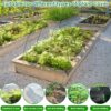 Garden Hoops for Raised Beds, 12 Sets Greenhouse Hoops Grow Tunnel Rust-Free Fiberglass Hoop House Kit, Plant Support Garden Stakes Hoops Frame for Netting Shade Cloth Row Cover Garden Supplies