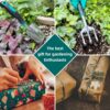 Garden Tool Set, Garden Trowel and Rake, Heavy Duty 3 Piece Gardening Tools, Non-Slip Rubber Grip, Outdoor Hand Tools, Essential