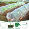 Garden Hoops for Raised Beds, 12 Sets Greenhouse Hoops Grow Tunnel Rust-Free Fiberglass Hoop House Kit, Plant Support Garden Stakes Hoops Frame for Netting Shade Cloth Row Cover Garden Supplies