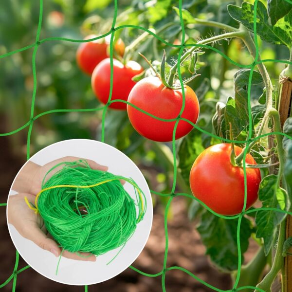 Trellis Netting For Climbing Plants - MAQIHAN 2 PCS Garden Trellis Netting Plant Support Netting Heavy Duty Climbing Net Trellis For Cucumber Tomato Grape Vegetable Fruits Bean Climbing Plants Outdoor