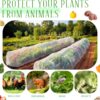 18 x 118 inch Mesh Garden Greenhouse Tunnel Netting Protection Netting Pest Barrier Vegetable Plant Ultra Fine Mesh Cover Fruit Flowers Row Cover for Raised Beds Garden Greenhouse