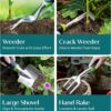 Heavy Duty Gardening Tools - Gardening Gifts and Ergonomic Garden Tools Set