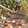 Garden Rake, 5 FT Metal Rake for Lawns Level Head Rakes with Stainless Steel Handle for Loosening Soil