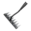Agricultural Household Manganese Steel Garden Rake Lawn Leveling and Farming Leaf Rake