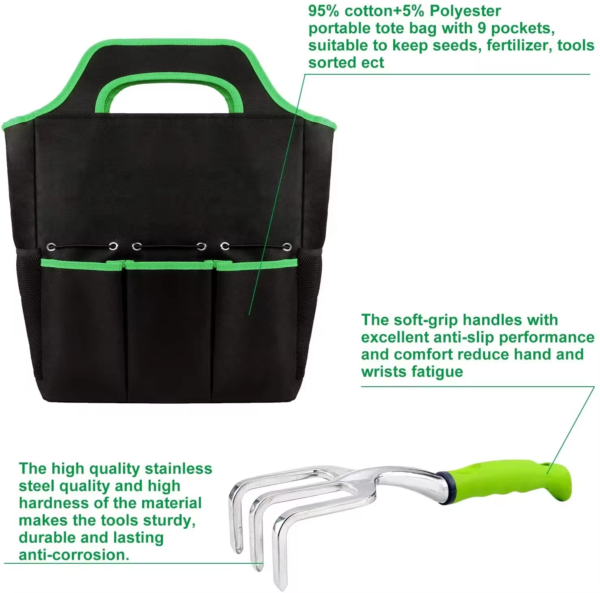 84 PCS Garden Tools Set,10pcs Succulent Tools Set Included 6pcs Large Heavy Duty Aluminum Gardening Hand Tools 12.5IN with Garden Tool Bag,Gloves Sprayer etc.