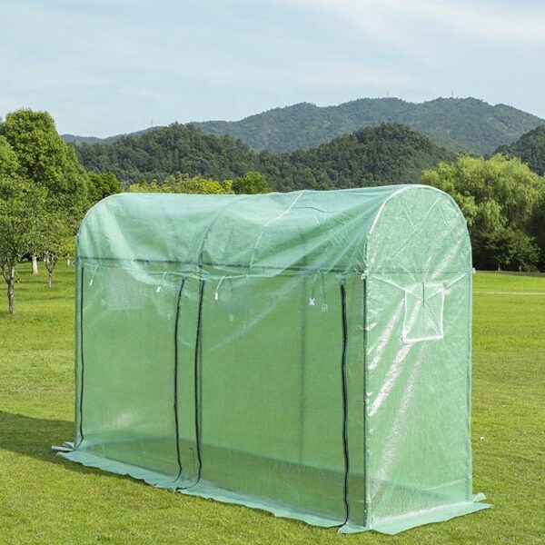 High Quality Waterproof Uv Protect Sustainable Plastic Planting House Green House Metal Frame Agriculture Greenhouse