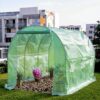 Tunnel Greenhouse Reinforced Plastic Film Cover Steel Frame UV Protection Eco-Friendly Easily Assembled Waterproof Vegetable