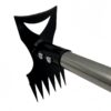 All-steel Dual-purpose Hoe Weeding Shovel Silver/Black Household Garden Taper Rake Steel Hoe