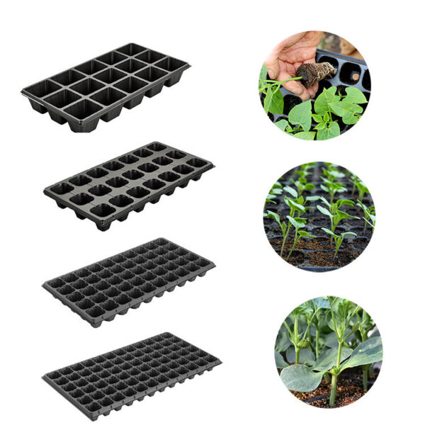 Plastic 72 Cells PS Seedling Trays Plant Nursery Seed Tray for Agriculture Greenhouse Farm Garden