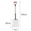 High Quality Garden Supplies Handled Garden Shovel Spade and Hand Digging Tools Fork