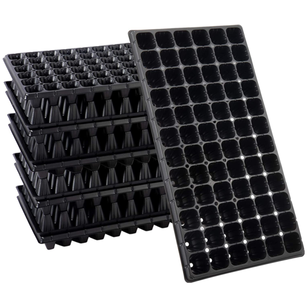Plastic 72 Cells PS Seedling Trays Plant Nursery Seed Tray for Agriculture Greenhouse Farm Garden