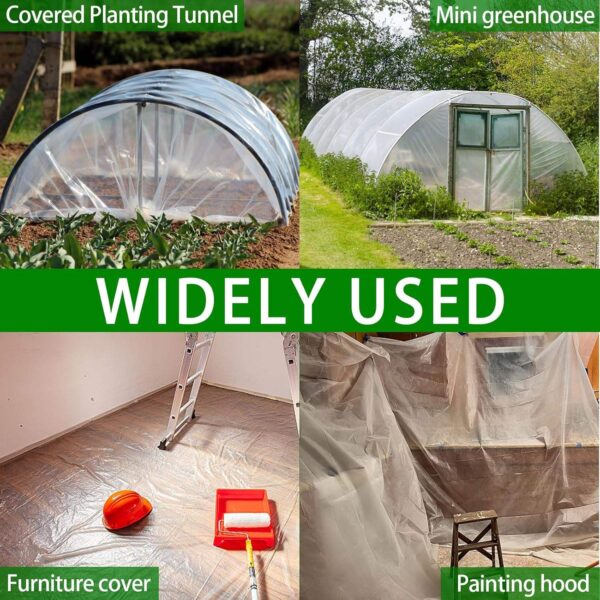 Clear Heavy Duty Greenhouse Film & Plastic Sheeting for Farm/Garden Floor Protection