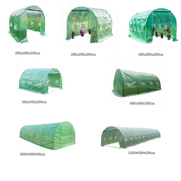 Tunnel Greenhouse Reinforced Plastic Film Cover Steel Frame UV Protection Eco-Friendly Easily Assembled Waterproof Vegetable
