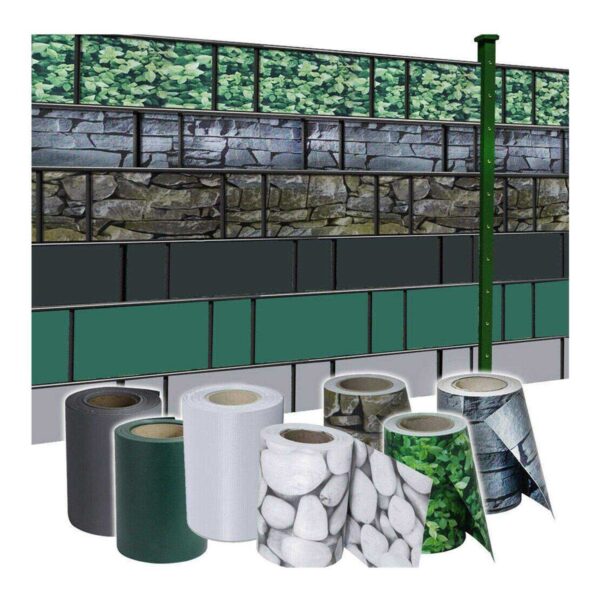 450gsm 650gsm 19cm X 35m Zaun Sichtschutzstreifen Garden Privacy Pvc Strip Tarpaulin Screen Fence Roll