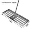 Stainless Steel Heavy Duty Gardening Leveling Lawn Rake With Adjustable Garden Long Handle Drop Lawnlevel Rake
