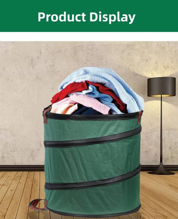 Garden Waste Leaf Bag Waterproof Reusable Popup Heavy Duty Leaf Collector Garden Waste Bag