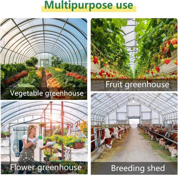 Greenhouse Plastic Sheeting 6 Mil Clear UV Resistant Polyethylene Film Made China for Farms Agriculture