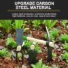 Wooden Handle 2 Prong Carbon Steel Forged Garden Hoe Fork