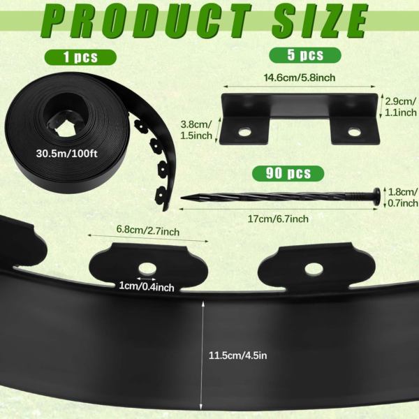 Modern L-Shaped PE Plastic Retaining Board Thickened Isolation Strip