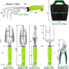84 PCS Garden Tools Set,10pcs Succulent Tools Set Included 6pcs Large Heavy Duty Aluminum Gardening Hand Tools 12.5IN with Garden Tool Bag,Gloves Sprayer etc.