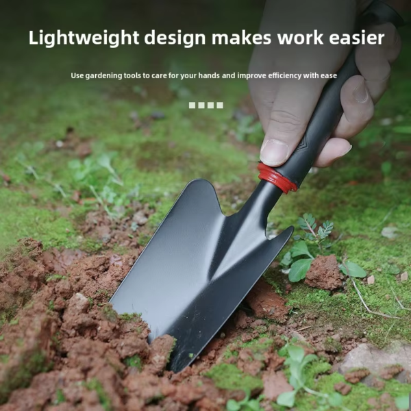 Heavy Duty Carbon Steel Garden Hand Shovel with Ergonomic Grip - Stronger Than Stainless Steel