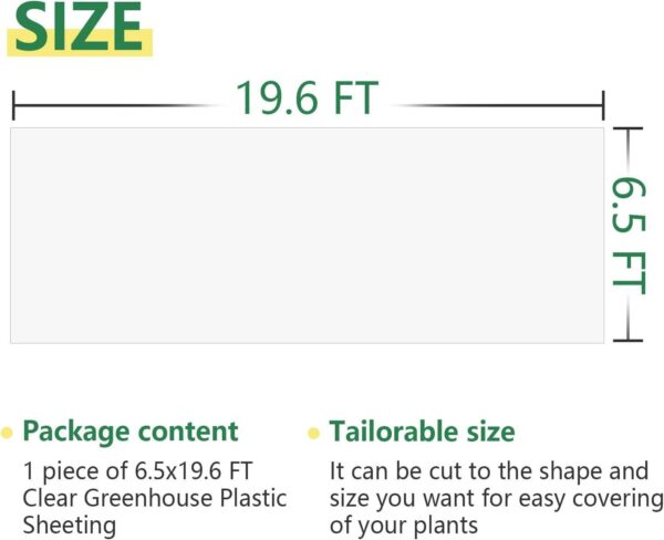 Greenhouse Plastic Sheeting 6 Mil Clear UV Resistant Polyethylene Film Made China for Farms Agriculture