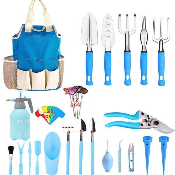 40 Pcs Succulent Gardening Tool Kit Heavy Duty Stainless Steel Gardening Gifts Pink Garden Tool Set for Women